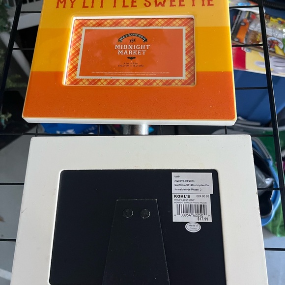 Midnight Market 'My Little Sweetie' Photo Frames - Yellow and Orange - Picture 2 of 2